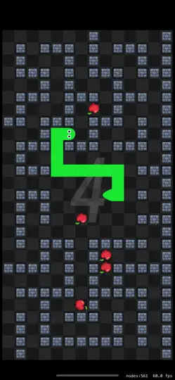 Скриншот Пиксельная Змейка: Ретро Вызов на iPhone 2