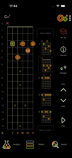 Screenshot von Oolimo Guitar Chords auf dem iPhone 3