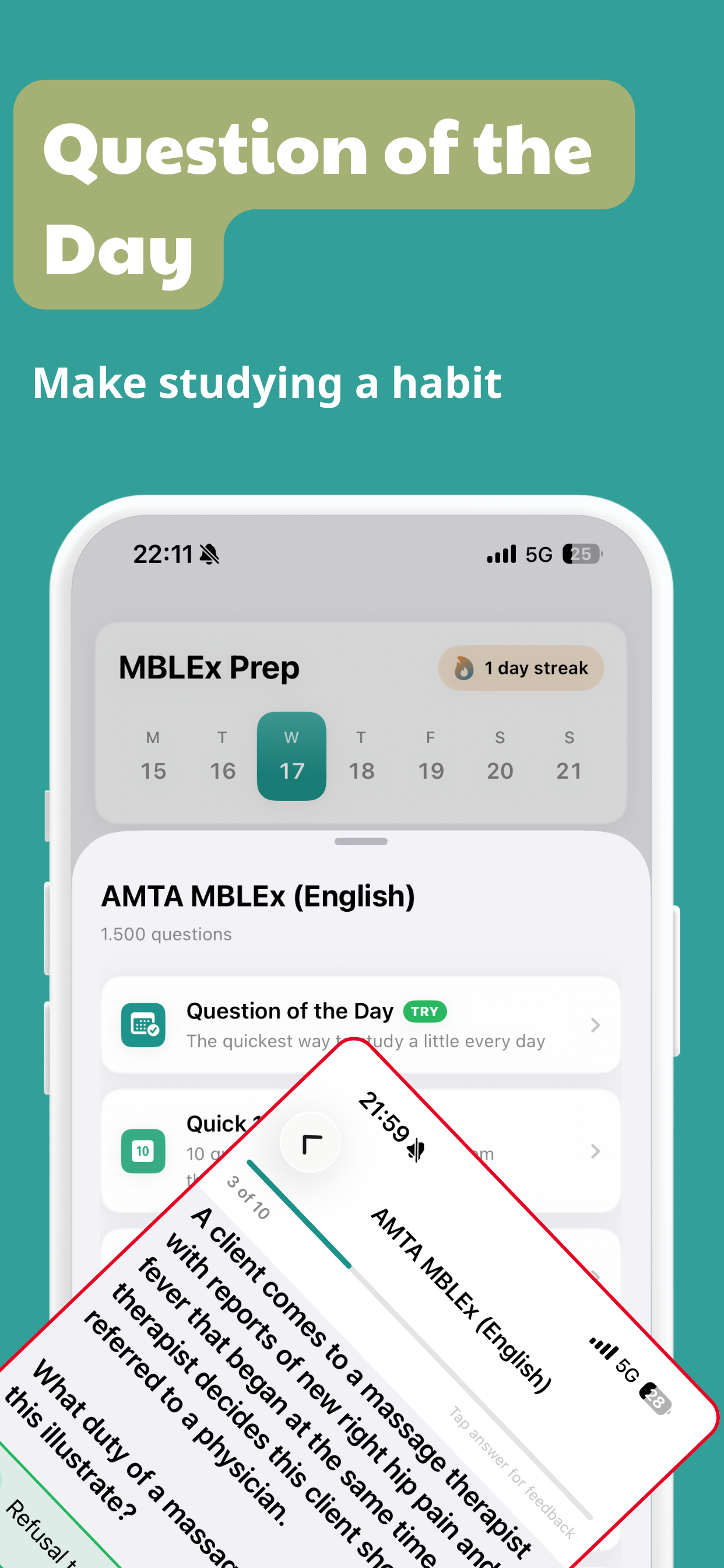 AMTA MBLEx Prep Exam 2026 screenshot 8