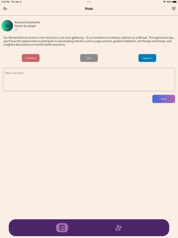 Flywheelr iPad screenshot 3 - Productivity app