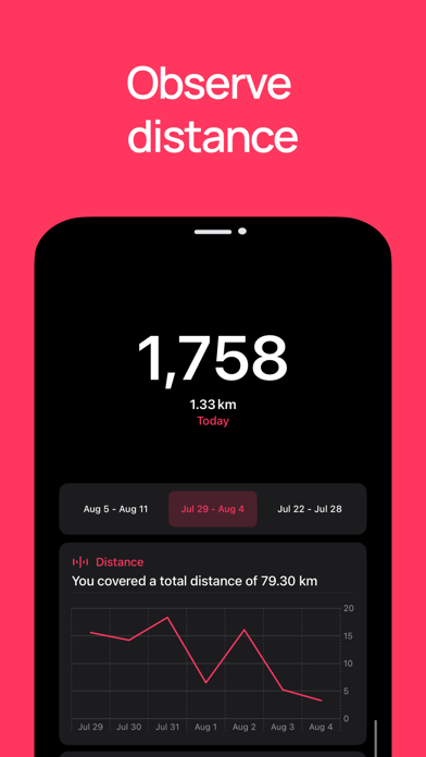 Steps - minimalist tracker Screenshot