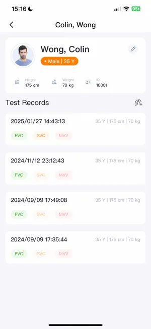 vhSpirometer screenshot 1
