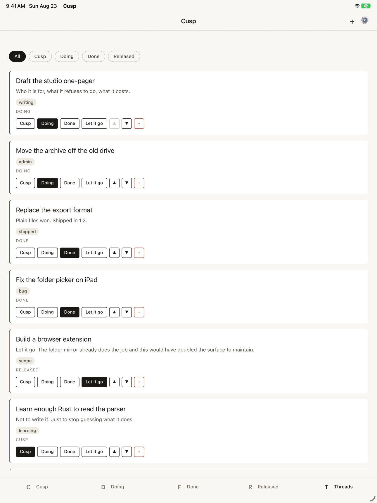 Screenshot 6 of Cusp: Start, Finish, or Let Go