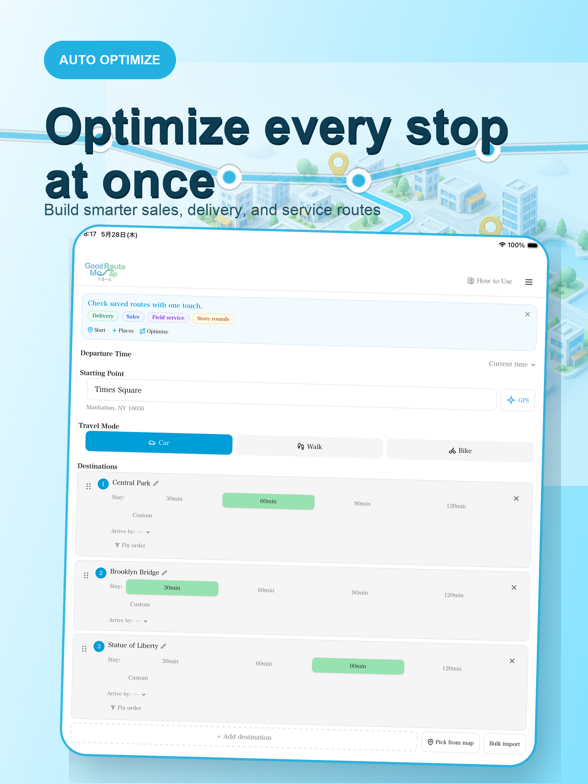 Go(od)Route - Route Optimizer screenshot 8