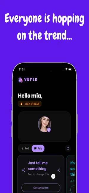 Veyld: ask me anything, polls screenshot 1