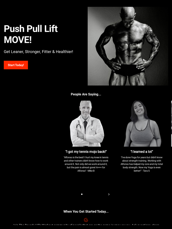 The Beverly Hills Workout iPad screenshot