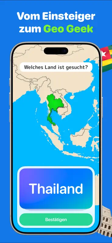 Geographie Quiz: GeoGeek screenshot 4 of 9
