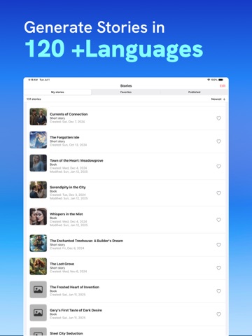 Author AI: Book Creator iPad screenshot
