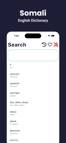 Somali Dictionary - Dict Box screenshot