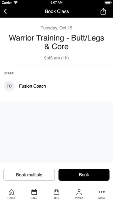 Fusion Integrated Training Screenshot