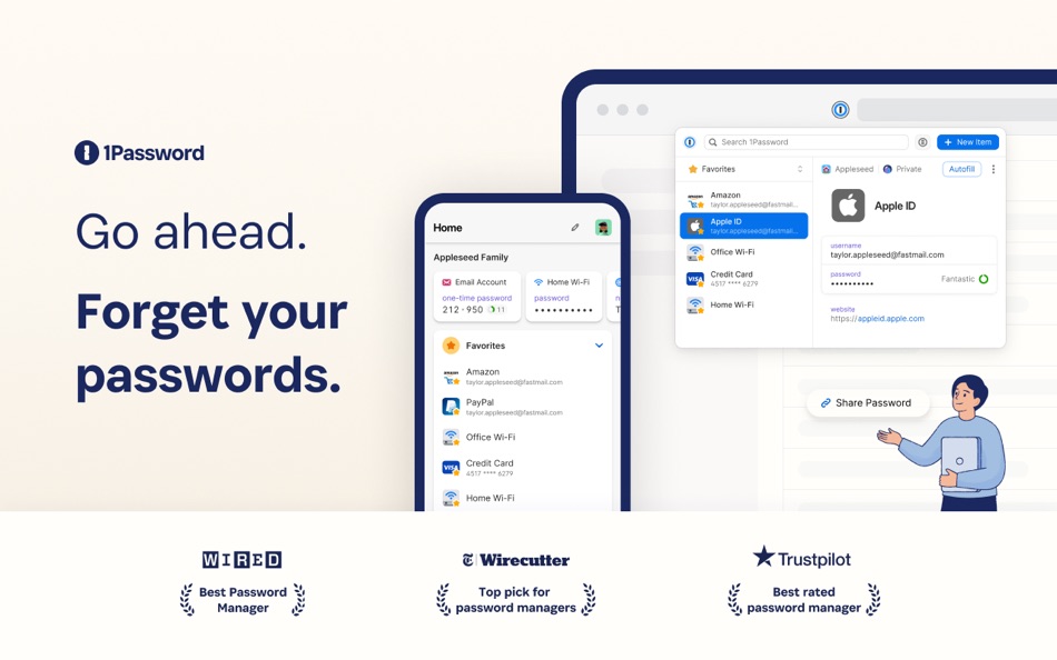 #1. 1Password for Safari (macOS) 来自: AgileBits Inc.
