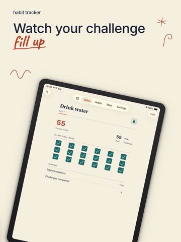 Habit Tracker: 30Day Challenge iPad screenshot