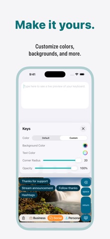 CannedText Clipboard Keyboard iPhone screenshot
