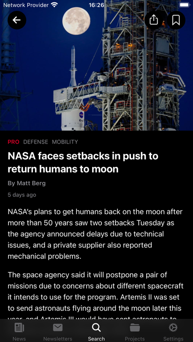 POLITICO Europe Edition Screenshot