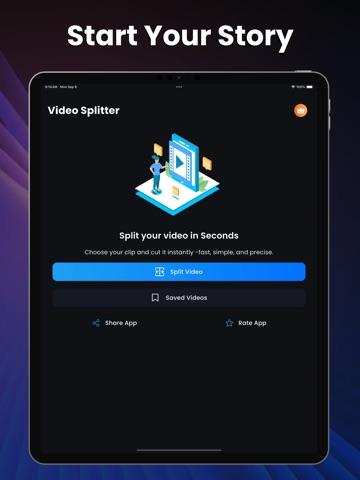 Video Splitter Editing iPad screenshot