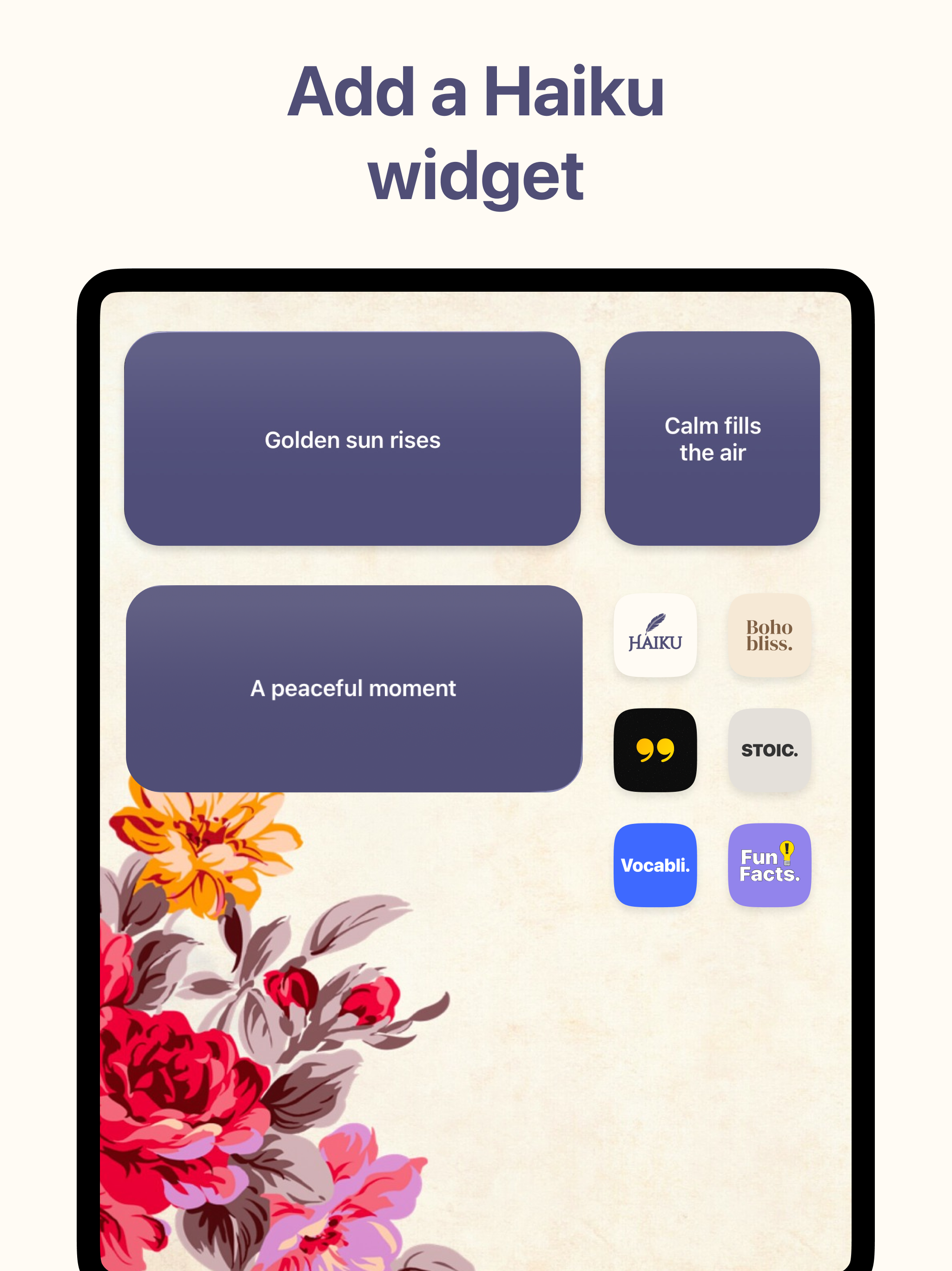Daily Simple Poems App - Haiku