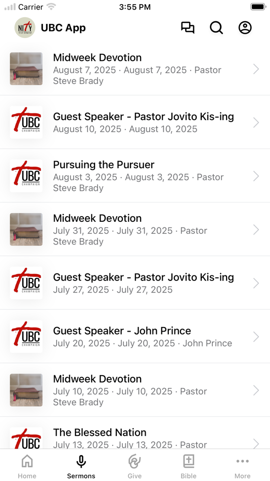 #2. Unity Baptist Champaign (iOS) 由: UNITY BAPTIST