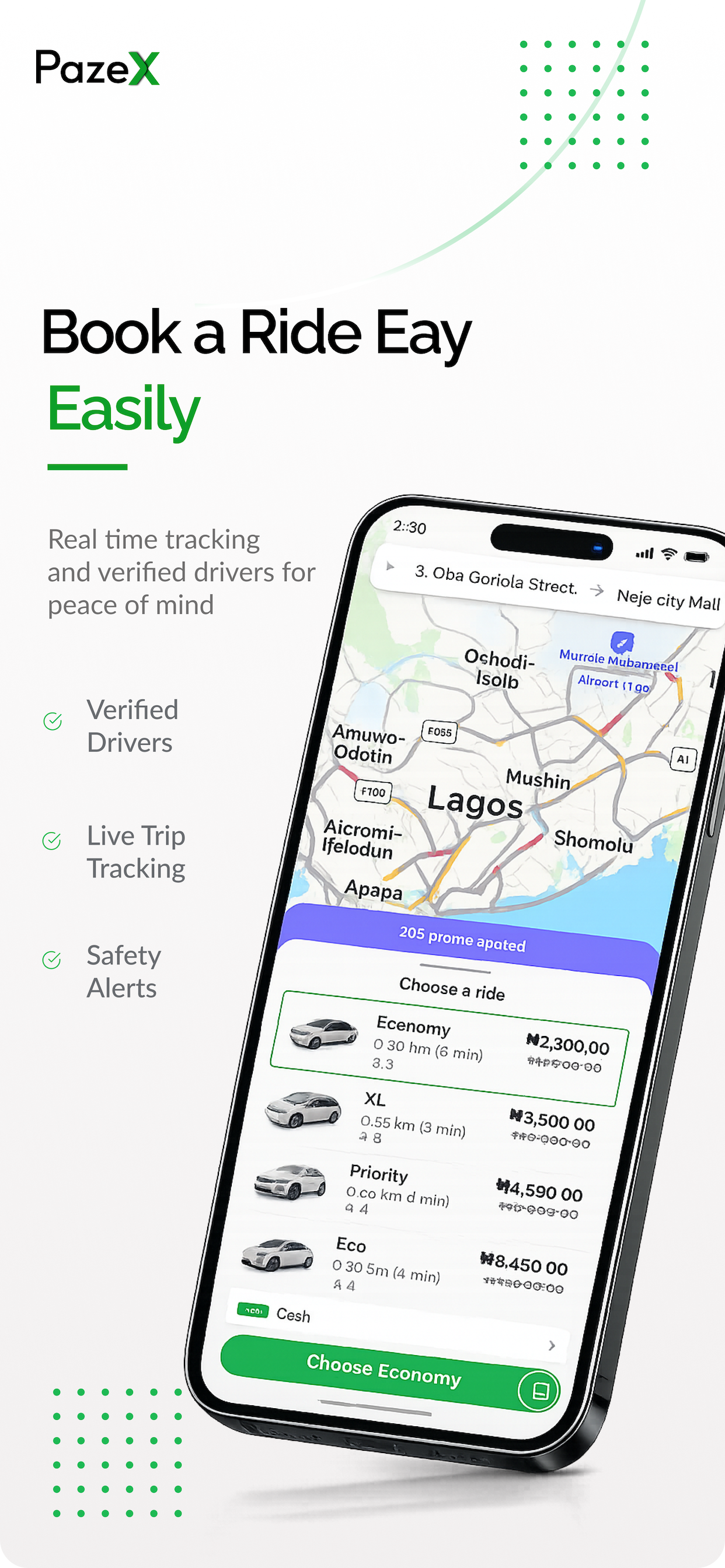 pazeX - Request a ride screenshot 4