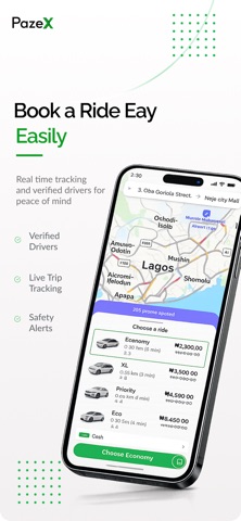 pazeX - Request a ride screenshot