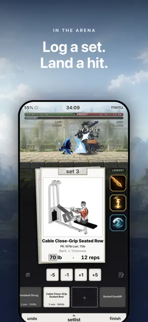 Workout RPG: Sets & Swords screenshot 2