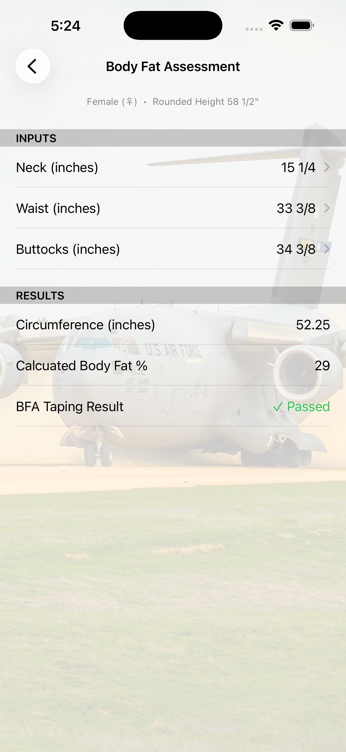 AF Fitness Assessment screenshot 8