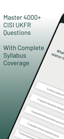CISI - UKFR Exam Prep iPhone screenshot