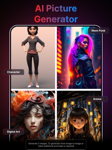 AI Video,Art & Image Generator iPad screenshot