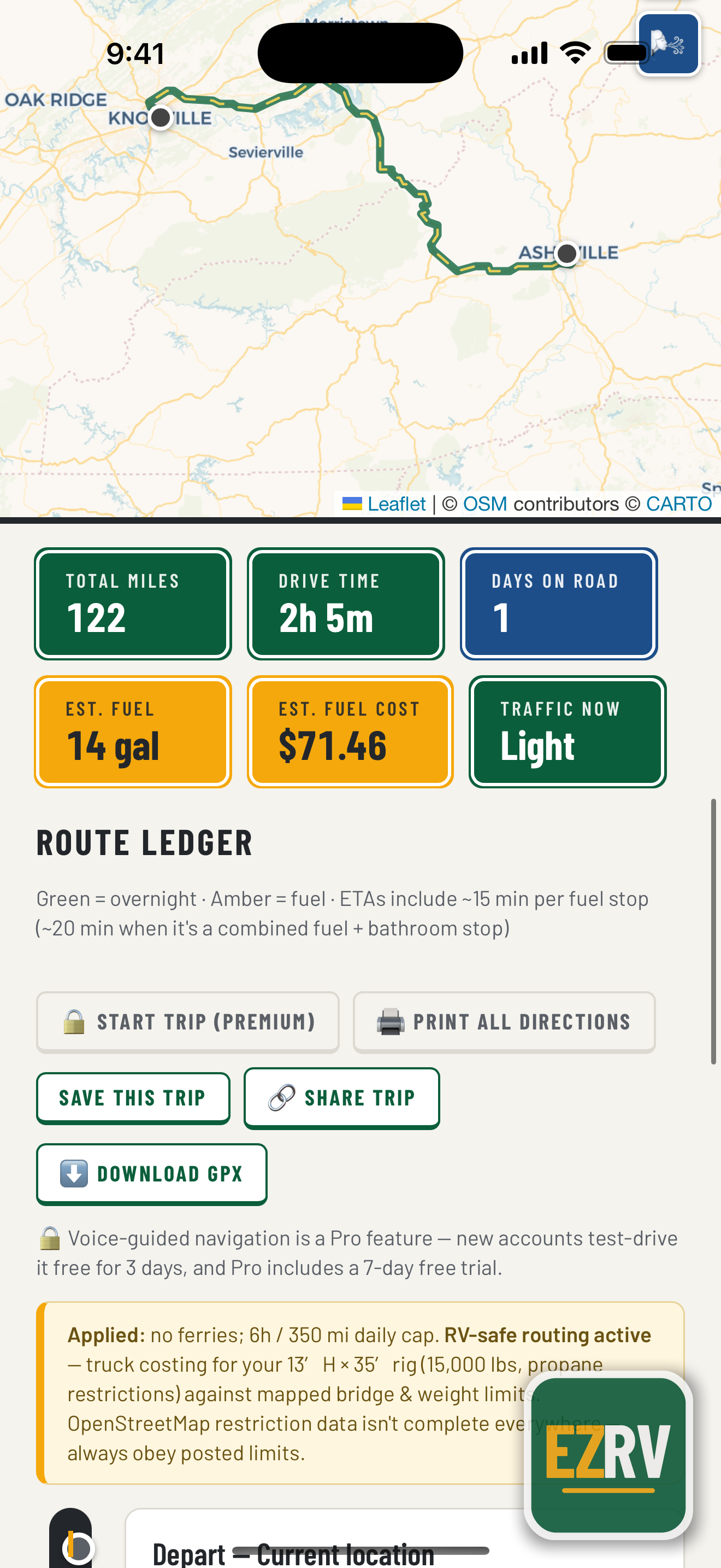 EZRV Travel screenshot 2