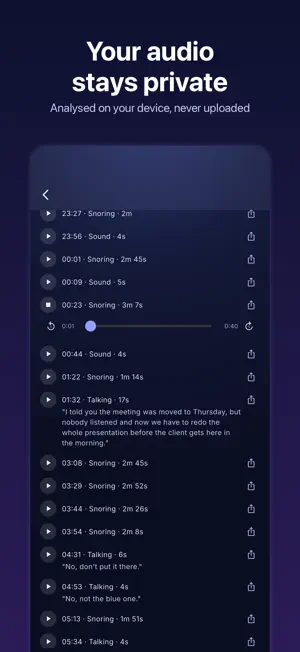 Sleep Recorder: Talk & Snore screenshot 6