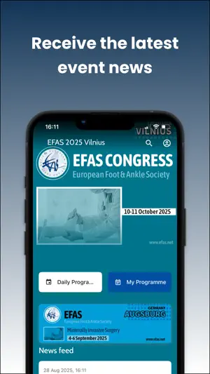 EFAS Congress 2025 screenshot 1