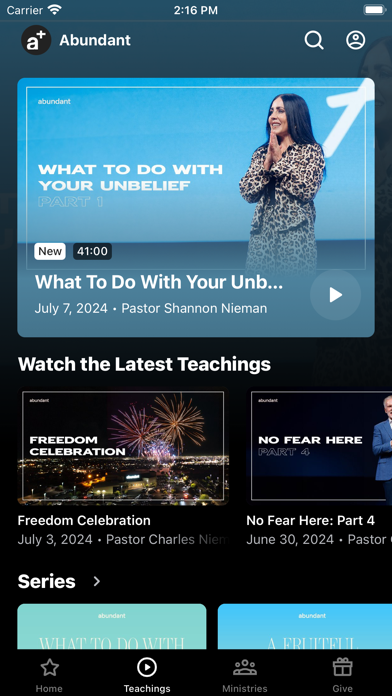 Abundant Church Screenshot