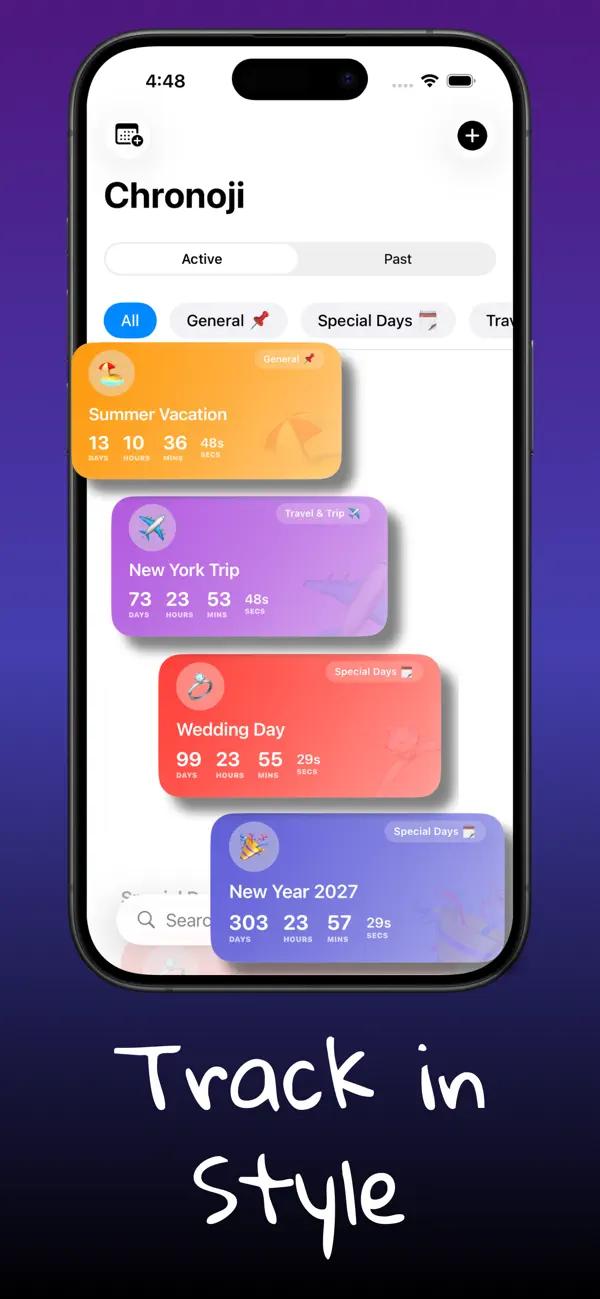 #5. Chronoji - Countdown Timer (iOS) Podle: gulsen ates