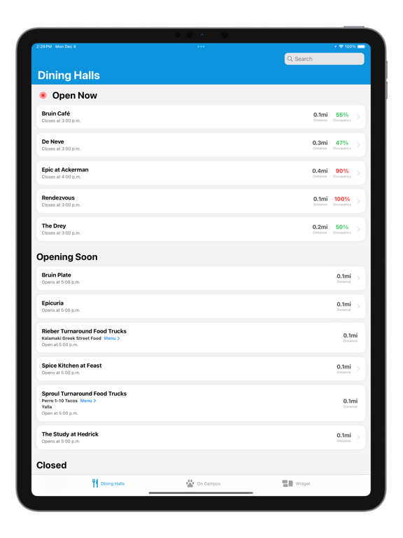 Screenshot #4 pour Nom: Dining & Events at UCLA