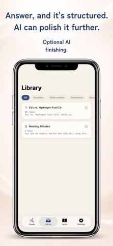 AI-PromptCraft: Prompt Builder iPhone screenshot