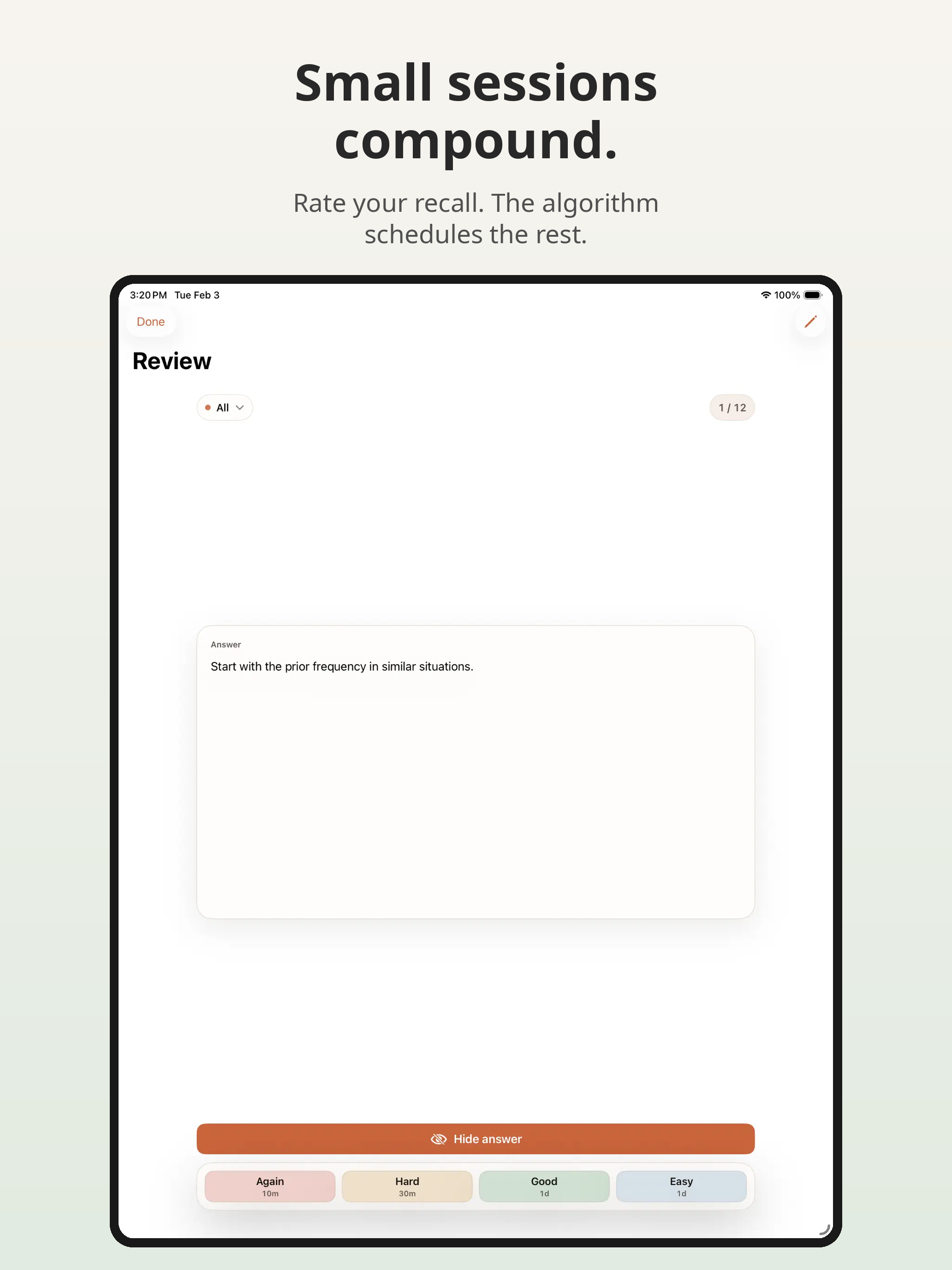 Recurve: Spaced Repetition