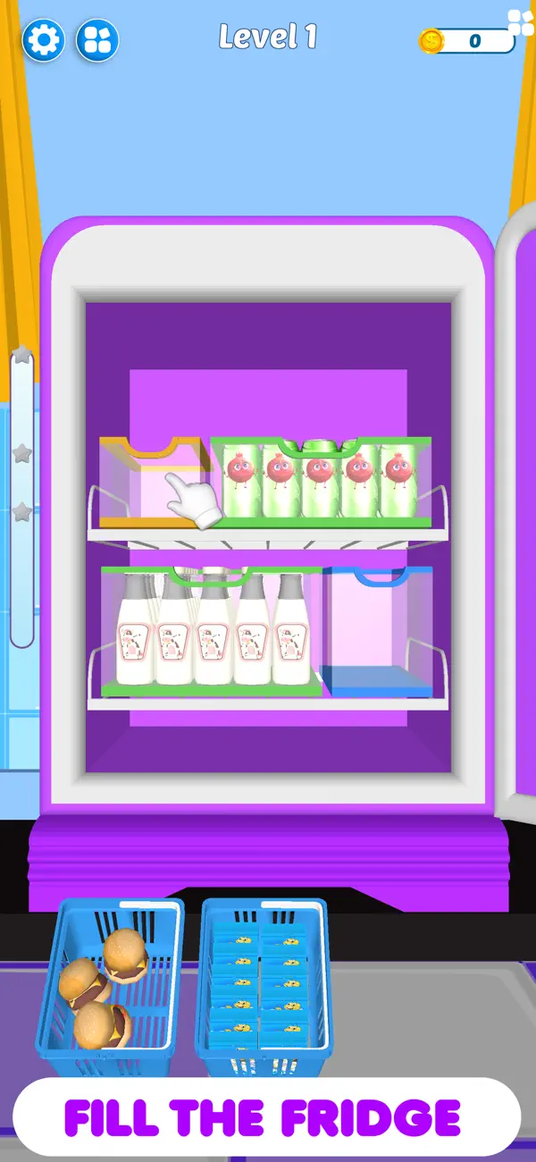 Screenshot #2 pour Fridge Organizer: ASMR Restock