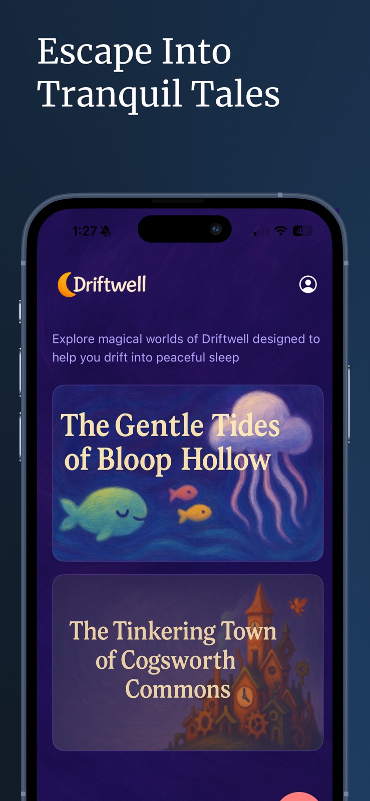 Driftwell: Sleep Stories iphone screenshot 2