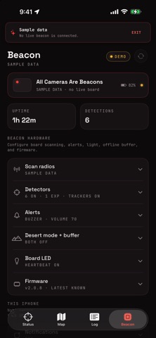 beacons: surveillance scanner Screenshot 6 of 6