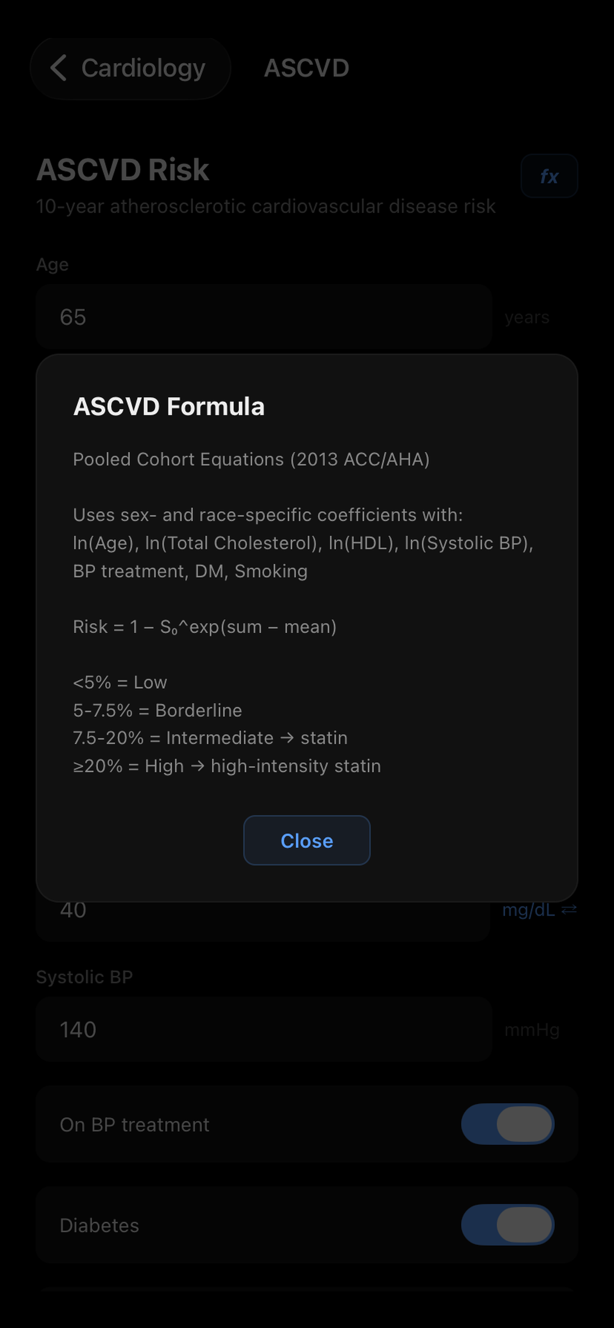 CodeCalc - Clinical Calculator screenshot 6