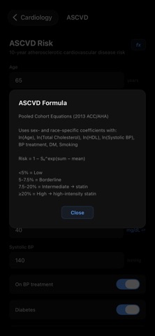 CodeCalc - Clinical Calculator Screenshot 6 of 6