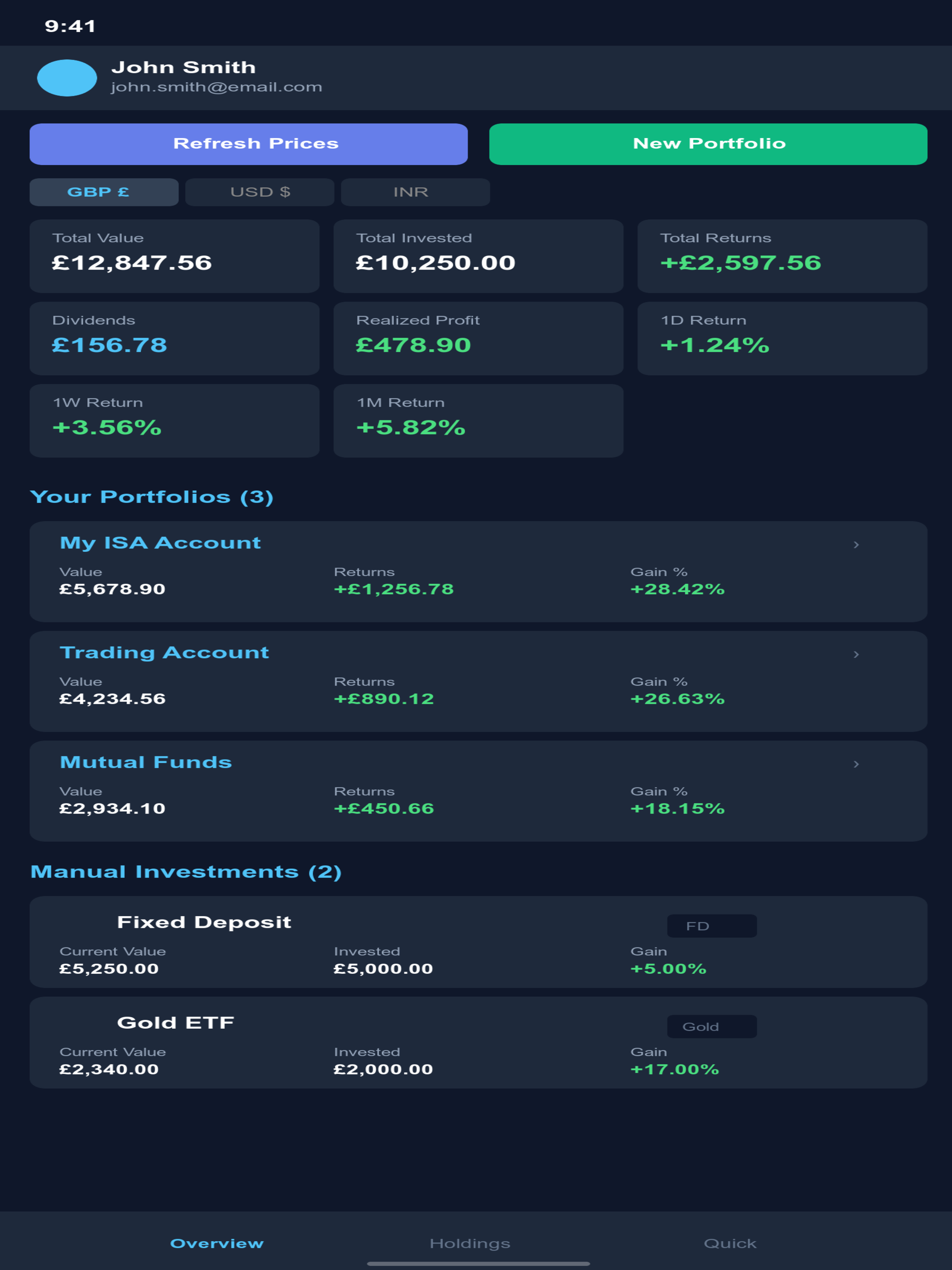 Investments Manager