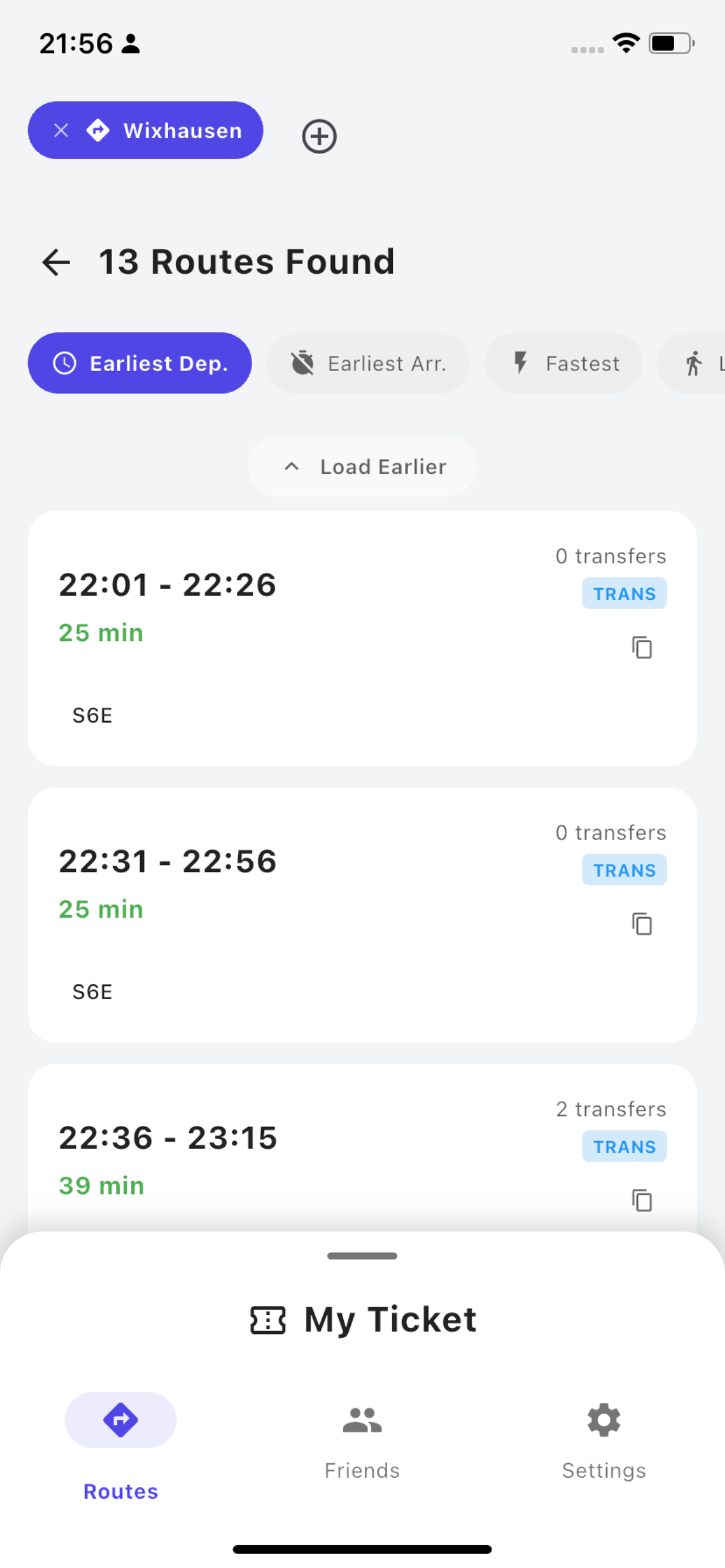 Trans - public transit screenshot 2