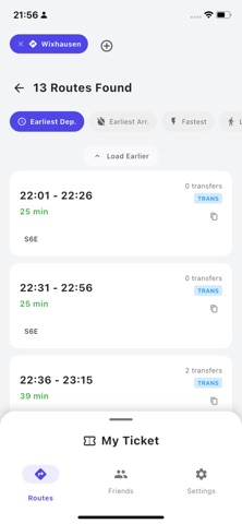 Trans - public transit screenshot