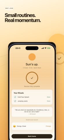 Rest+Rise Sleep & Wake Rituals screenshot