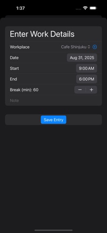 Timesheets plus++ Screenshot 6 of 6