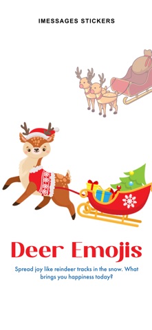 Deer Emojis & Stickers screenshot