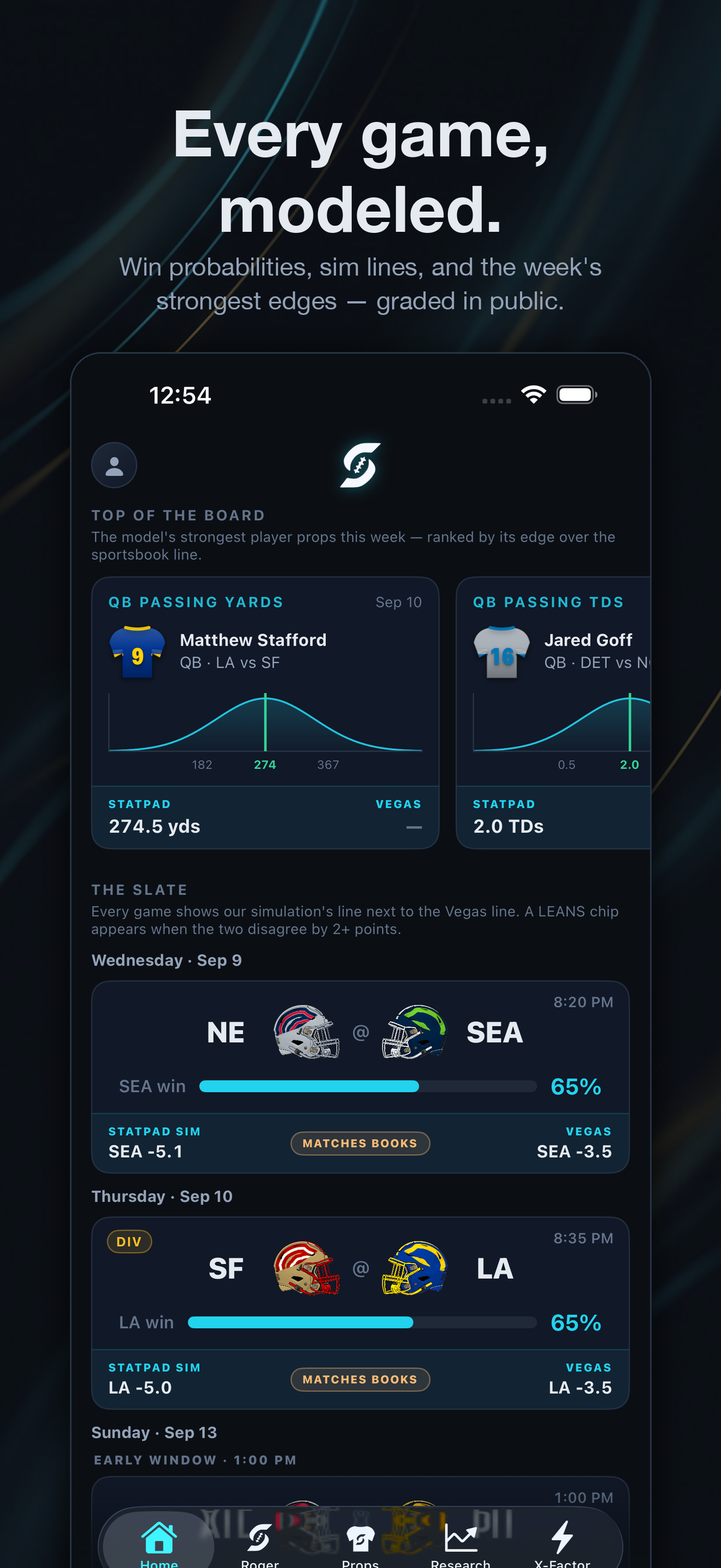 StatPad — NFL Analytics screenshot 2