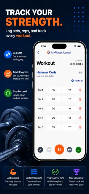 MyFitnessJournal screenshot 4