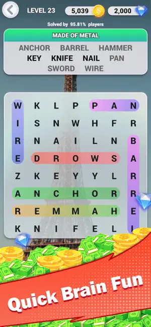 Words Explorer - Letter Match iPhone screenshot 2