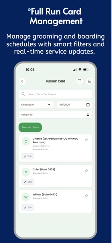 StaffApp+ for Kennels iPhone screenshot